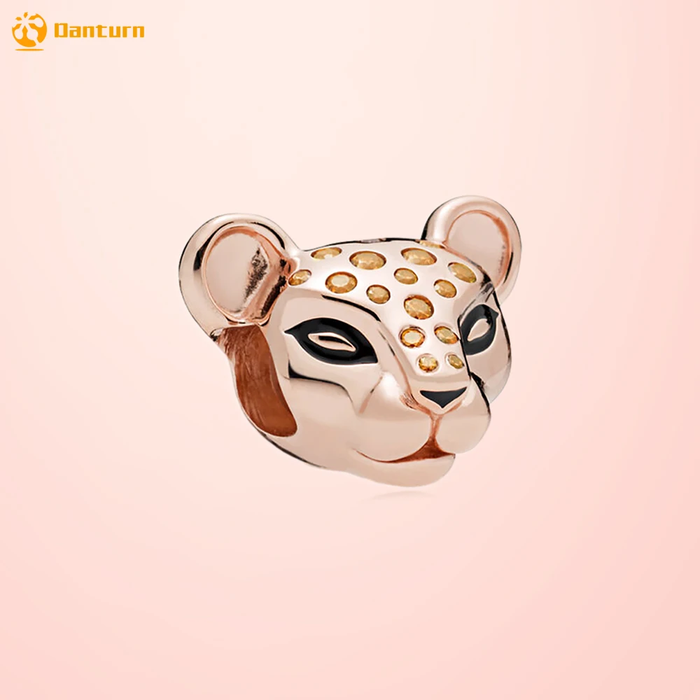 

Danturn 925 Sterling Silver Beads Sparkling Lion Princess Charms fit Original European Bracelets for Women Jewelry Making Gift