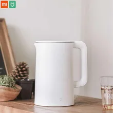 Электрический чайник XIAOMI MIJIA из нержавеющей стали, самовар, кухонный чайник для воды Mi home, 1,5 л, изоляция 1800 Вт