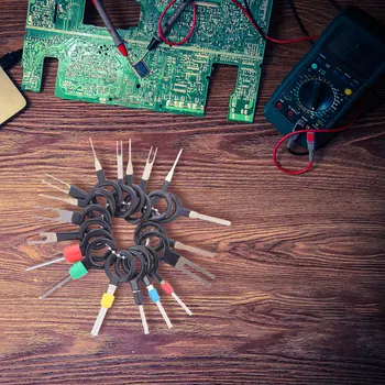 

1 Set/41pcs Pin Release Tool Metal Practical Wire Harness Car Plug Release Pick Remove Tool Extractor Extractor Pin for Car Auto