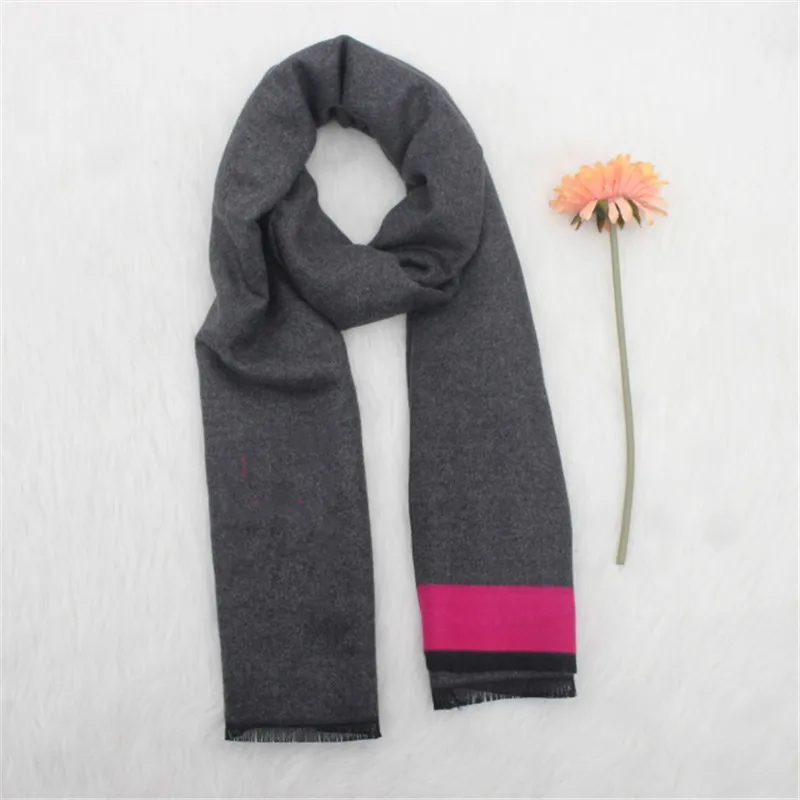 Grey Rose red Высококачественное двустороннее кашемировое одеяло с буквой H тёплый шарф-шаль украшение для дивана вязаное полотенце накидка одеяло - Color: Grey Rose red
