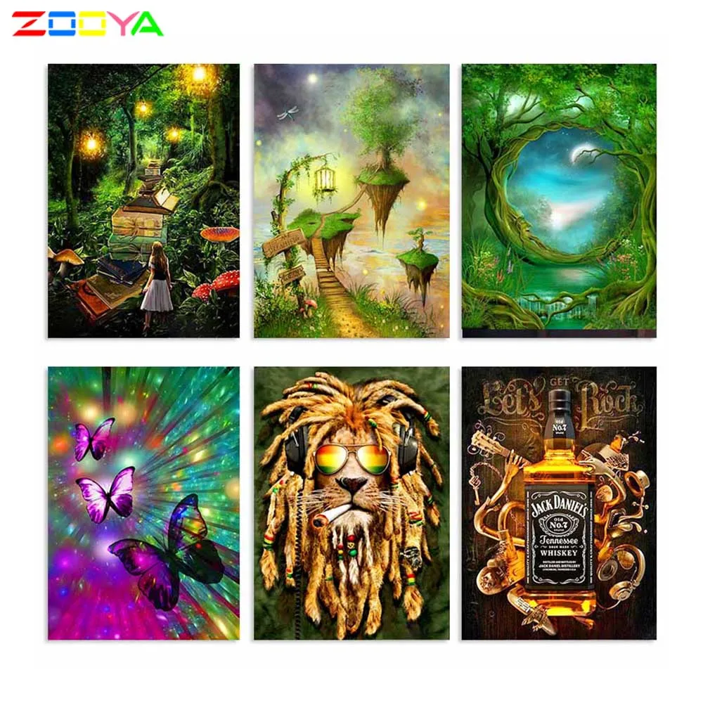 Алмазная живопись ZOOYA 5d книга для рукоделия алмазная книга-вышивка сценическая