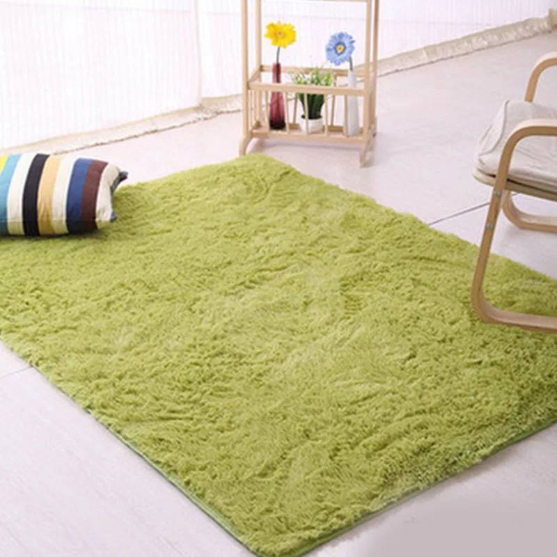 1 шт. Мягкий комфортный нескользящий ковер для гостиной, журнальный столик, одеяло, прикроватный коврик для спальни, тренировочный Одноцветный плюшевый коврик для йоги