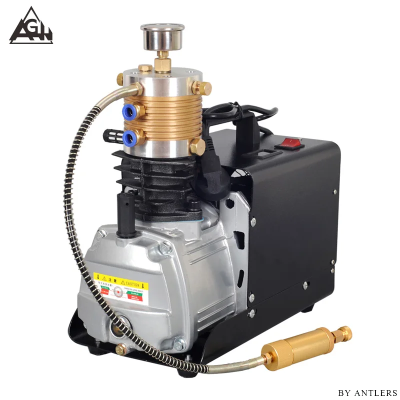 

30Mpa 4500psi 300Bar High pressure Air PCP Rifle Paintball Diving scuba electric pump with big filter Mini Compressor