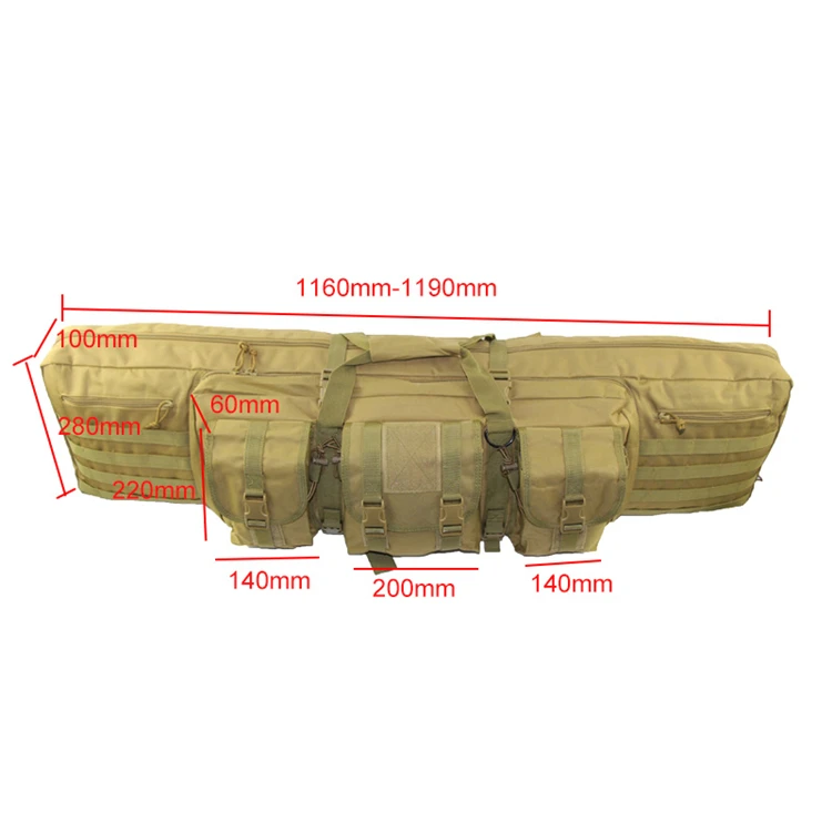 Страйкбольная Винтовка Сумка рюкзак 120 см охотничья стрельба тактический пистолет защитный чехол для переноски Двойной Два карабина Пистолет Аксессуары