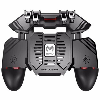 

Game Controller Triggers [ 6 Finger ], for PUBG Mobile Controller With 1200MAh , Shoot Aim Keys for 4.7-6.5 inch Phone