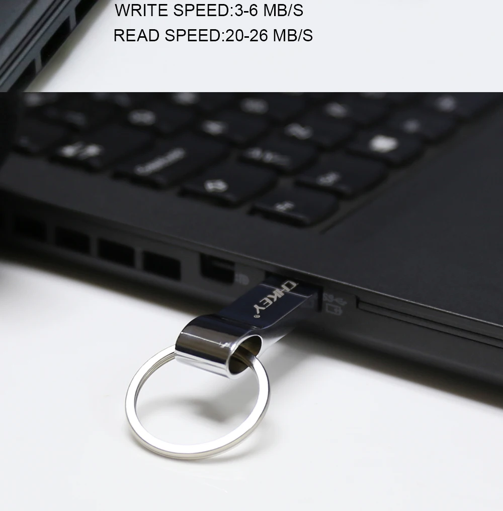 Techky Горячая USB флэш-накопитель металлический Флешка 32 ГБ 16 ГБ 8 ГБ 4 г usb металлическая флэш-карта в виде ключа Палка высокоскоростной водонепроницаемый