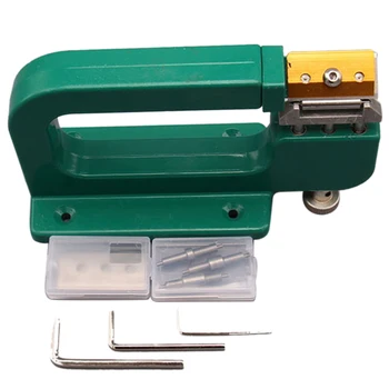 

Green Peeling Machine Tool Leather Craft Splitter Durable Manual Shovel DIY Cut Practical Aluminum Edge Skiving Paring Skiver
