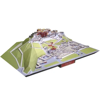 

China Tibet Potala Palace 3D Paper Model World Famous Architectural Model Handmade DIY Building Educational Toy Collectibles