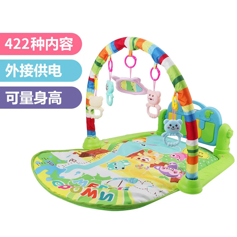 

[Hot Selling Hot Sales] Infant Fitness Rack Baby Multi-functional Music Harmonium Newborns Toy