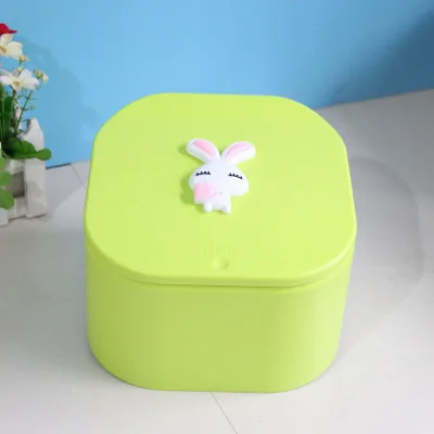 Симпатичная квадратная настольная мусорная корзина пуш типа с поп крышкой Kawaii