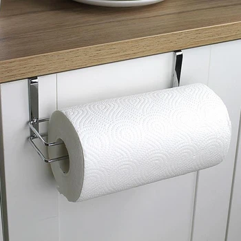 

Bathroom Tissue Shelf Paper Holder Towel Rack Wipe Towel Shelf Organizer Stainless Steel Sticke Rack Roll Holder In Cabinet Door