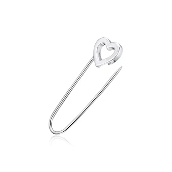 

100% 925 Sterling Silver Jewelry Signaure Me Safety Pin Brooch Free Shipping