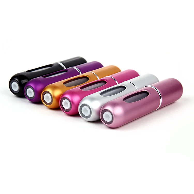 5ml Portable Mini Aluminum Refillable Storage Bottles Perfume Spray Empty Cosmetic Containers Atomizer For Traveler Women Gifts-4