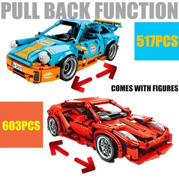 

New City Super Racers Speed Champion Super Car Fit Lepinings Technic Model Building Blocks Bricks Child Kids Gift Toys Sets