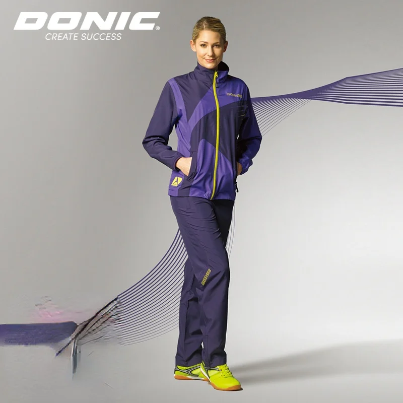 DONIC Table tennis clothes winter sportswear long sleeve ping pong Badminton Sport Jerseys coats trousers