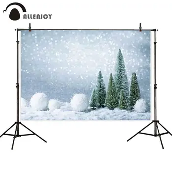 

Allenjoy photography background Christmas tree snowflake ball bokeh glitter backdrop photocall photophone winter tapestry studio