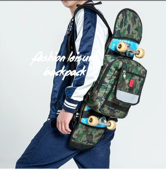 

Flodable Skateboard Deck Bags Thick Polyester Outdoor Sports Shoulder Bag Skateboarding Backpack Practical Durable