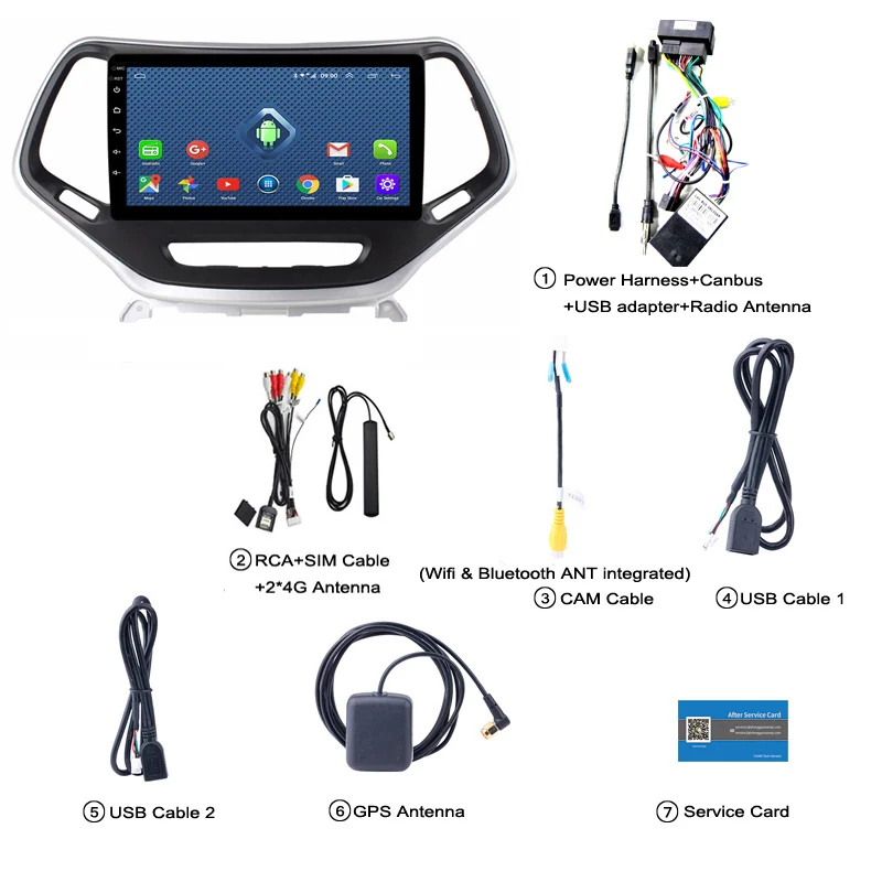 Android 8,0 9 дюймов 2+ 32G 4G+ 3g+ WI-FI полный сенсорный экран gps автомобиля радио Музыкальный плеер dvd для Jeep Cherokee поддержка RDS