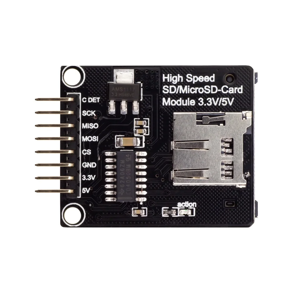 

Universal SD + MicroSD Cards High Speed SD Card Module 2Gb 5V or 3.3V