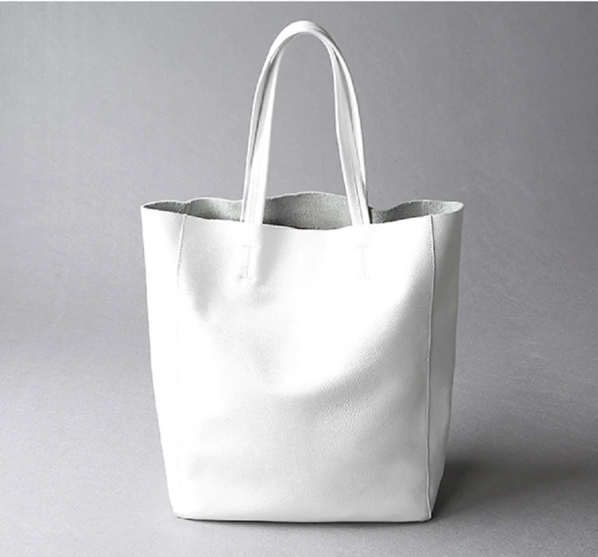 

Сумка женская из натуральной кожи, вместительный водонепроницаемый Повседневный тоут на молнии для родителей и дочерних лиц, шоппер