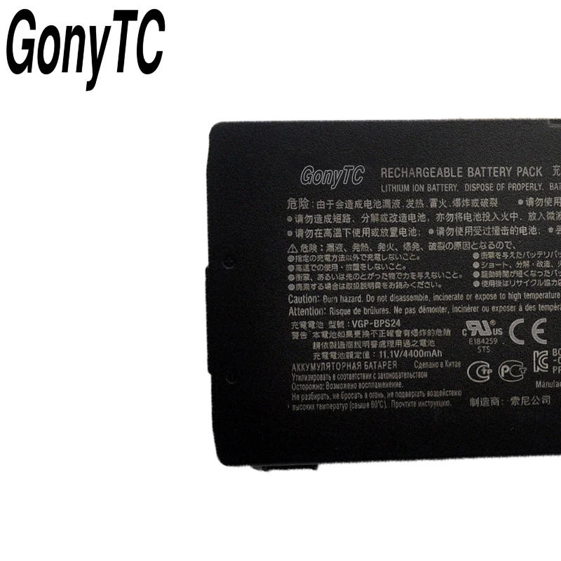 GONYTC VGP-BPS24 Аккумулятор для ноутбука SONY BPS24 PCG-4100 VAIO ГВС S13 S13A S15 VPC-SA VPC-SB VPC-SD VPC-SE pcg-41214v