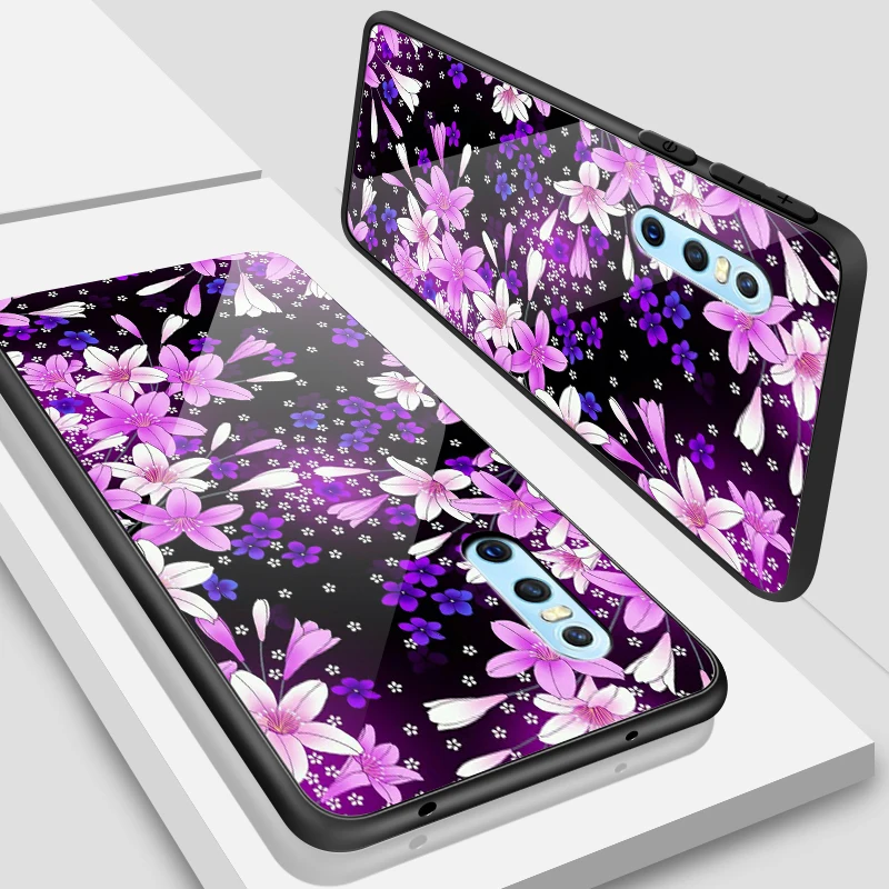 W366 Мобильный телефон крышка для Vivo V5S V7 плюс V9 V11i закаленное Стекло чехол X21i UD X23 X27 Pro Y3 Y71 Y75 Y97 Y5S Y79 Y83 Y85 Y93 ракушками - Цвет: W366