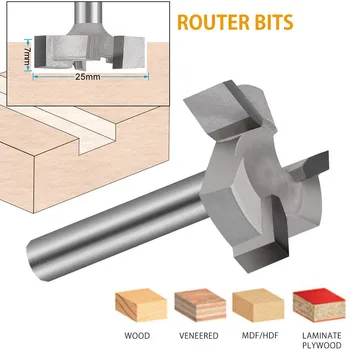 

CNC Spoilboard Surfacing Milling Cutter Router Bit 1/4 Inch Shank Carbide Tipped Woodworking Engraving Carving Cutting Tools