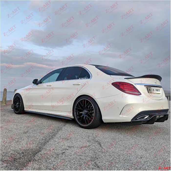 Z ART aerokit из настоящего углеродного волокна для Mercedes benz W205 AMG комплект корпуса C class