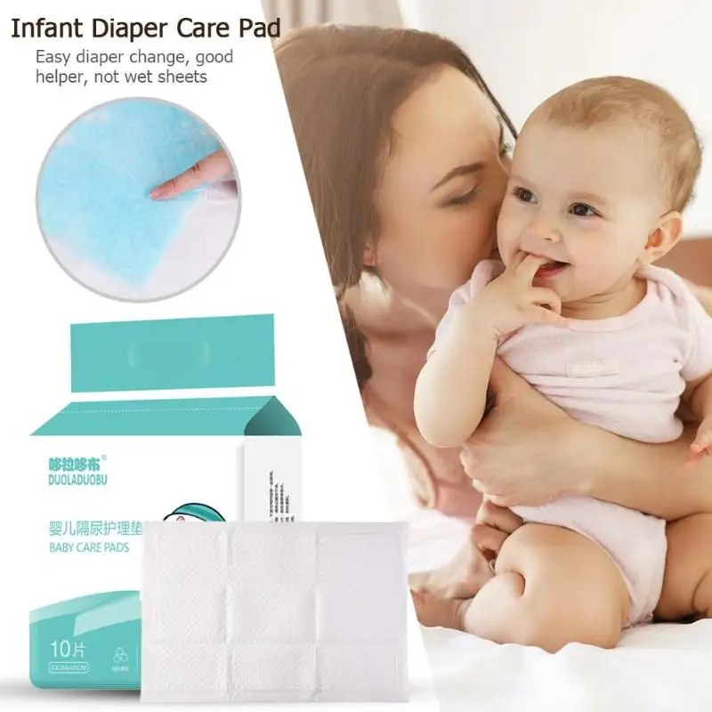 10pcs Disposable Baby Diaper Changing Mat for Children Waterproof Newborn Pads Pad Bed Sheets For Props | Мать и ребенок