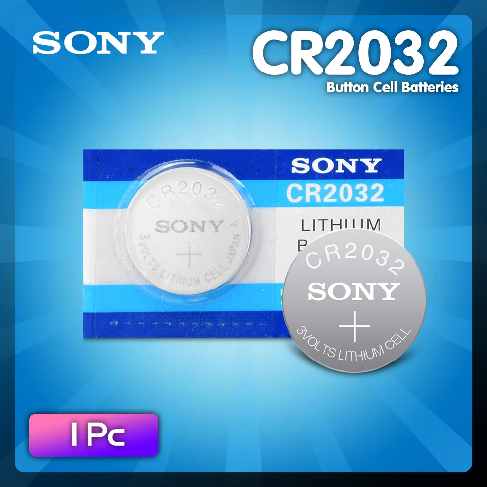 1 предмет для SONY CR2032 Батарея 3V литиевые батареи BR2032 DL2032 ECR2032 CR 2032 Кнопка монета