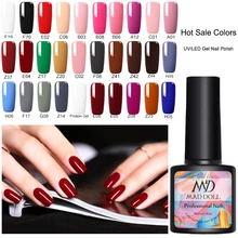 MAD DOLL 8 мл УФ гель лак для ногтей Гель-лак цвета Красный Черный замочить от УФ Гель-лак для ногтей Дизайн ногтей DIY Красота дизайн гель