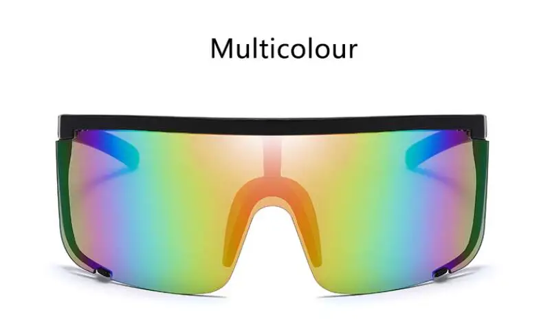 COLOR MIRROR Дизайнерские женские солнцезащитные очки, высокое качество, очки оверсайз, уличные, для вождения, мужские, Роскошные, Ретро стиль, зеркальные, цветные очки - Цвет линз: COLOR MIRROR