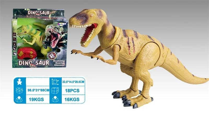 Электрический динозавр игрушка Реплика T-REX модель животного умный пульт дистанционного управления будет ходить большой размер Динозавр Детская игрушка
