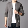 2022 Fashion Mens Cardigan Jackets Coats Streetwear Trend Windbreaker Autumn Overcoat Casual Sweater Jacket Men Clothing Black ► Photo 1/6