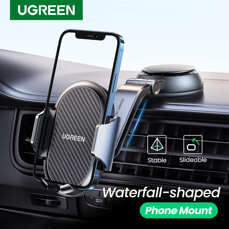 UGREEN حامل هاتف السيارة حامل الجاذبية لوحة القيادة حامل هاتف العالمي الهاتف المحمول دعم آيفون 13 12 برو شاومي سامسونج