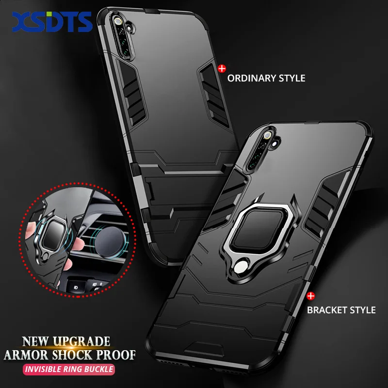 Противоударный чехол для OPPO Realme 6 5 3 X50 Pro X2 X3 SuperZoom X XT C1 C2 C3 4G 5G магнитное кольцо