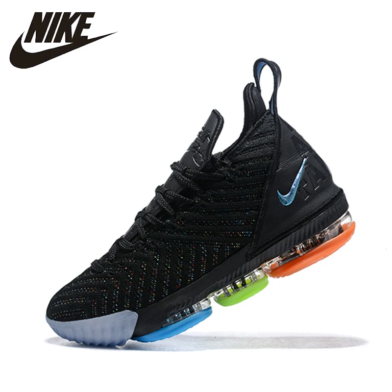 Кроссовки для баскетбола с воздушной подушкой Nike Lebron 16 Lbj16 James 16 противоскользящие дышащие Спортивные кроссовки Ao2595 Bq5970