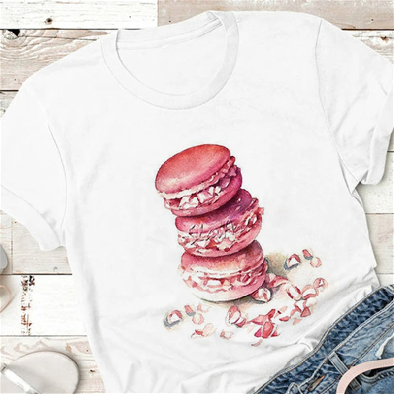 ZOGANKIN New Ice Cream Cute Cartoon Women Pink T shirt Harajuku Kawaii Spring Summer Tshirt Casual Tumblr Outfit Fashion Tops chrome hearts t shirt