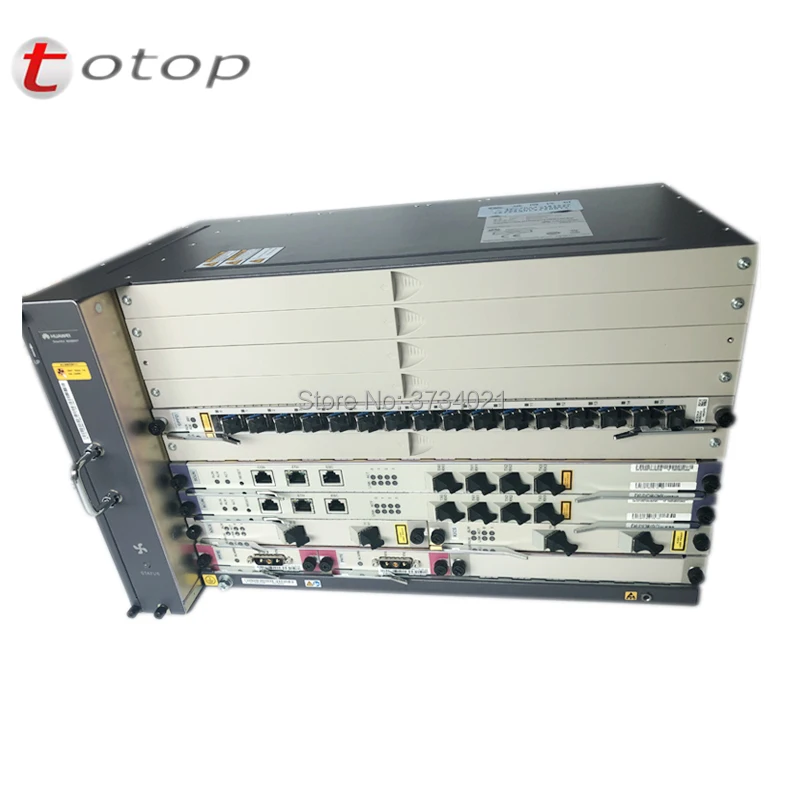 Huawei OLT MA5683T 1G 10G с Uplink board X2CS/GICF, плата управления SCUN, плата питания PRTE, сервисная плата 8 PON GPBD C