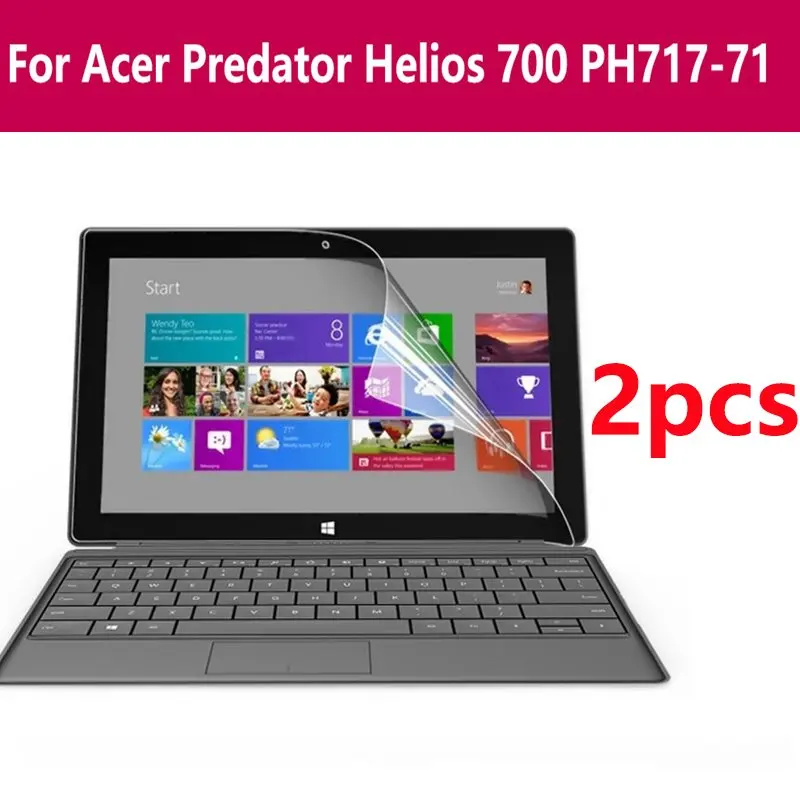 

2pack 11/17.3 Inch Clear/Notebook Laptop Screen Protector Hd Sticker Films For Acer Predator Helios 700 Ph717-71