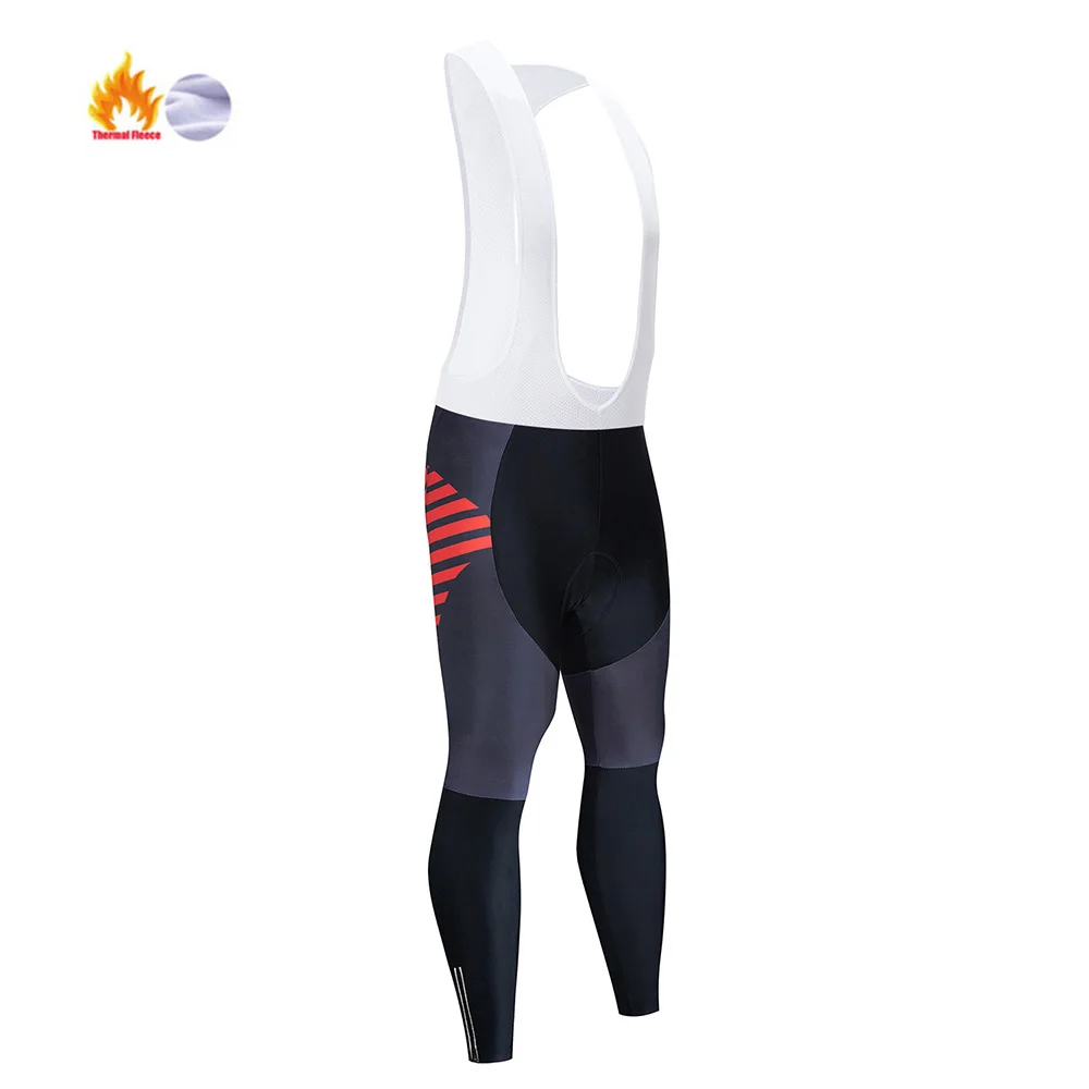 Bib trousers Pro team мужские зимние теплые флисовые дышащие штаны для велосипеда MTB велосипедные штаны длинные штаны спортивные штаны для бега - Цвет: Bib trousers