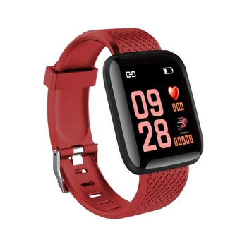 

116 Plus Smart Watch Wristband Sports Fitness Blood Pressure Heart Rate Call Message Reminder Android Pedometer Smart Watch