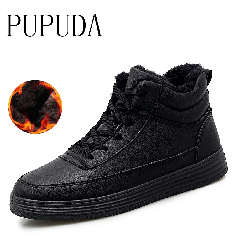 

PUPUDA winter snow boots men classic comfortable sneakers men casual shoes fashion trend couple sport shoes espadrilles men