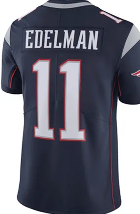 10 Josh Gordon 12 Tom Brady JERSEY мужские 87 Rob Gronkowski 11 Julian Edelman 14 Cooks 92 Harrison футбольные майки - Цвет: Deep blue