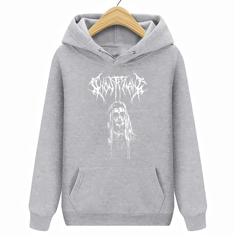 SYNDICATE свитшоты GHOSTEMANE лиловый насос UZI XAN YACHTY POUYA GBC открытые толстовки - Цвет: Серый
