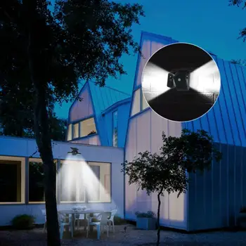 

Solar Light Outdoor, Solar Wall Light with Dual Head Spotlights 56 LED Waterproof 360-Degree Rotatable Solar Security Light