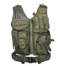 600D военный тактический жилет Пейнтбольный камуфляж Molle охотничий жилет штурмовая стрельба охотничья пластина с кобурой