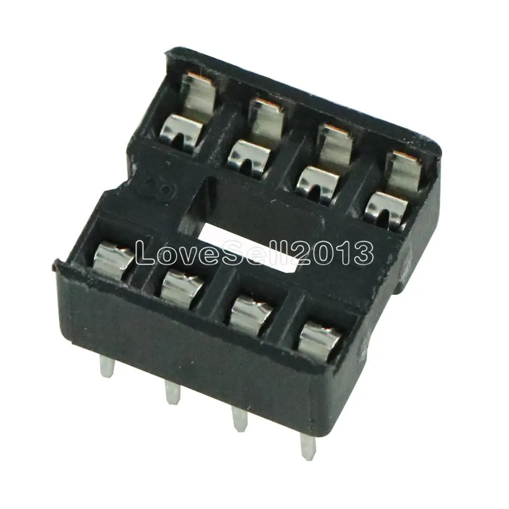 

20PCS 8pin DIP IC Socket Adaptor Solder Type Socket Pitch Dual Wipe Contact NEW