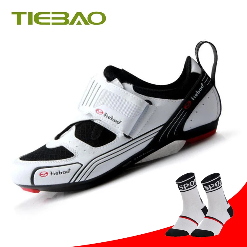 

Tiebao Cycling Shoes Road Triathlon Men Women Self-Locking Ultra-Light Road Bike Sneakers Sapatilha Ciclismo Racing Bicycle Shoe