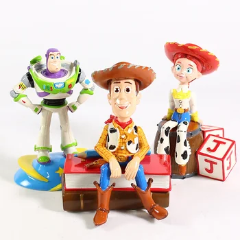 

4 Woody Buzz Lightyear Jessie PVC Figure Collectible Model Toy